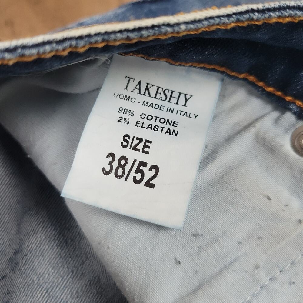 Takeshy Kurosawa Designer‎ Golden Edition Button Fly Blue Jeans 38/52 Italy Made - Picture 5 of 16